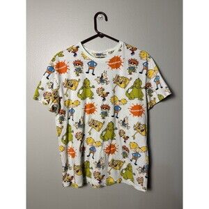 Nickelodean 90s T-Shirt - Men's L Short Sleeve Crew Neck Graphic Tee